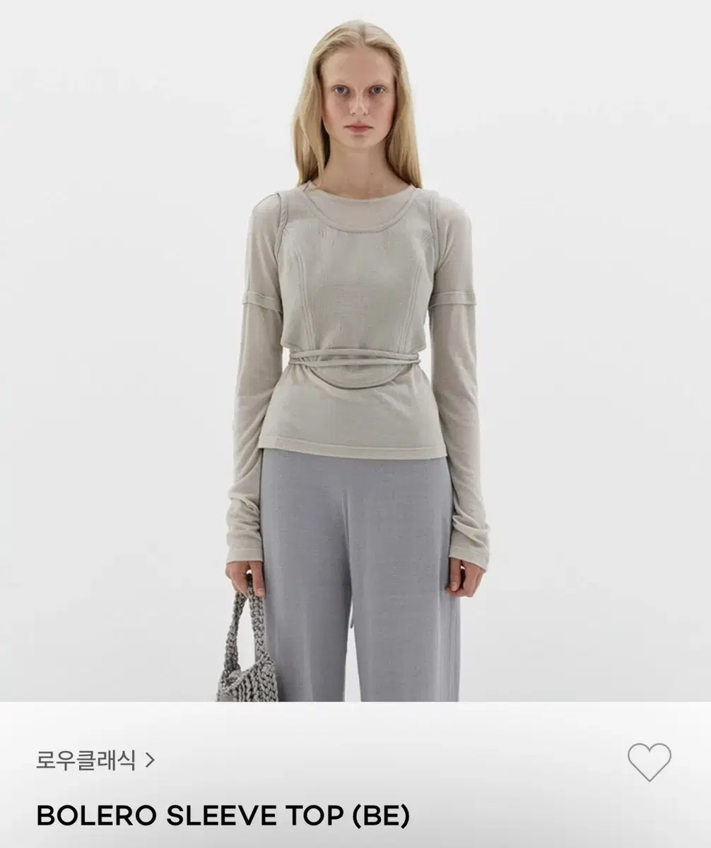 로우클래식 bolero sleeve top (be)